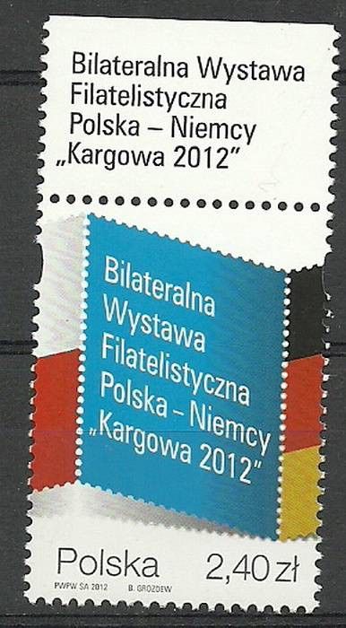 Znaczek Polska 2012 Mi 4583 Fi 4433 Czyste **
