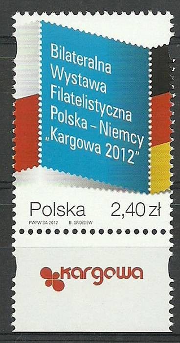Znaczek Polska 2012 Mi 4583 Fi 4433 Czyste **