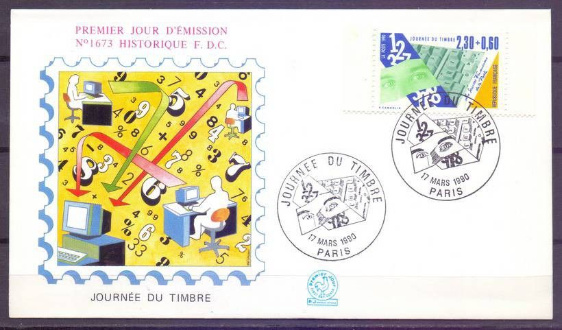 Znaczek Francja 1990 Mi 2762Cb FDC