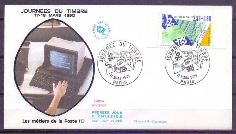 Znaczek Francja 1990 Mi 2762Cb FDC