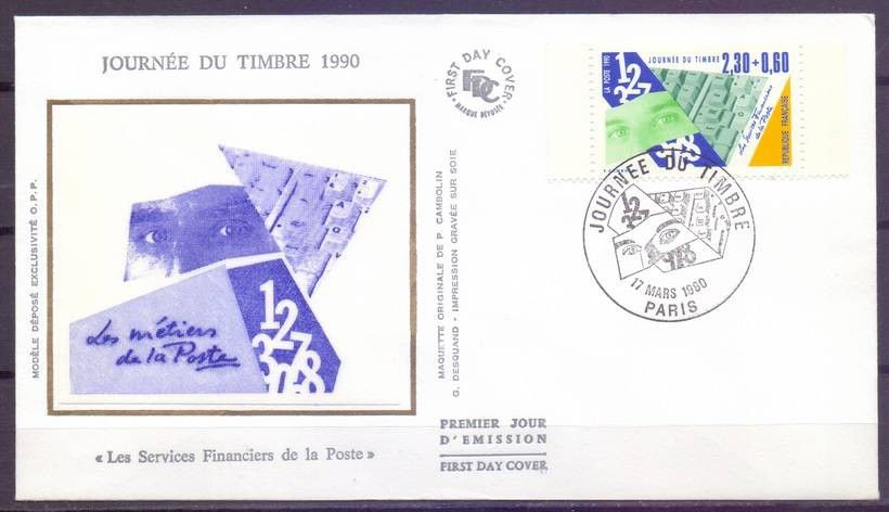 Znaczek Francja 1990 Mi 2762Cb FDC