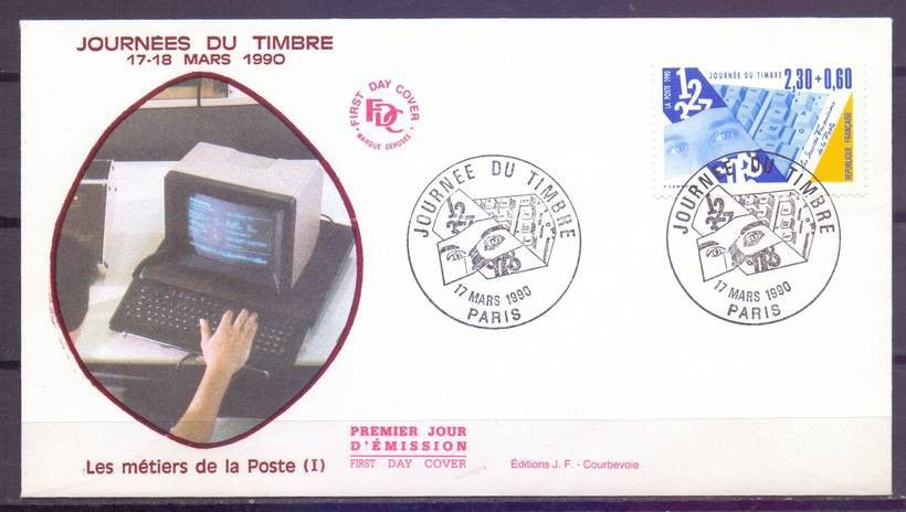 Znaczek Francja 1990 Mi 2762Aa FDC