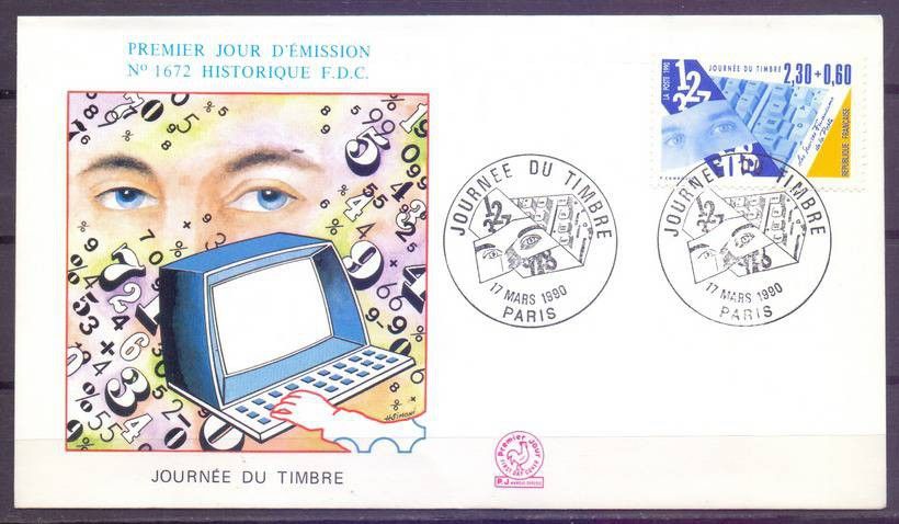 Znaczek Francja 1990 Mi 2762Aa FDC