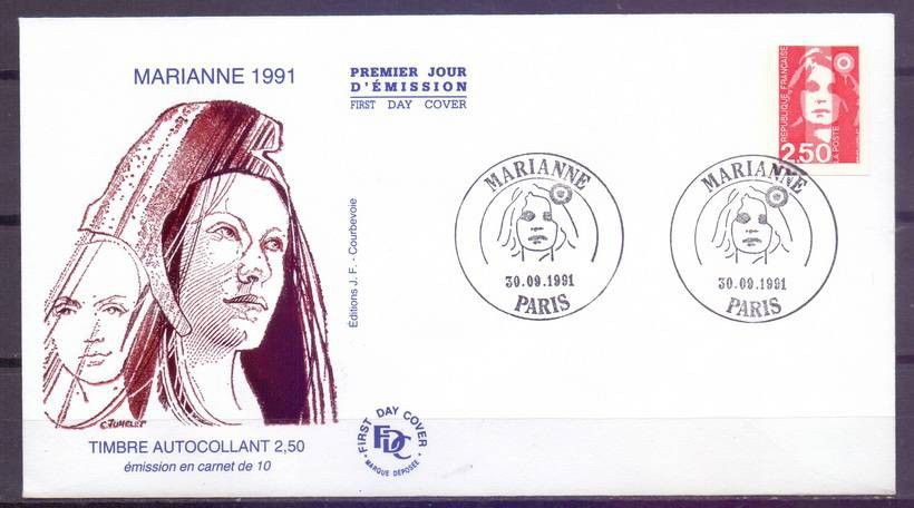 Znaczek Francja 1991 Mi 2860 FDC