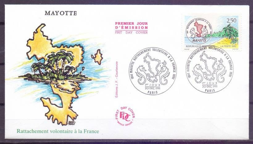 Znaczek Francja 1991 Mi 2870 FDC