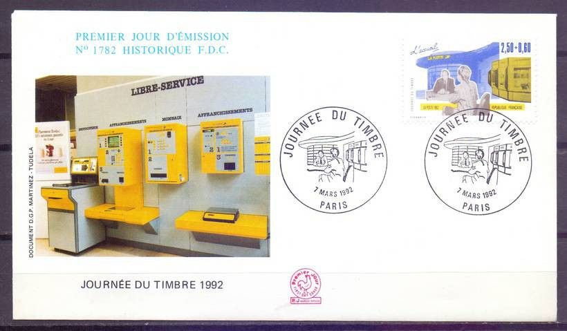 Znaczek Francja 1992 Mi 2889Ia FDC