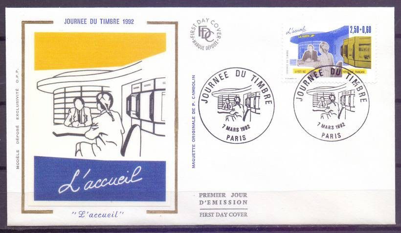 Znaczek Francja 1992 Mi 2889Ia FDC