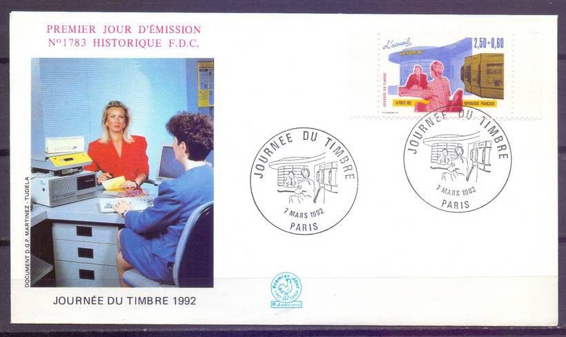 Znaczek Francja 1992 Mi 2889IIb FDC
