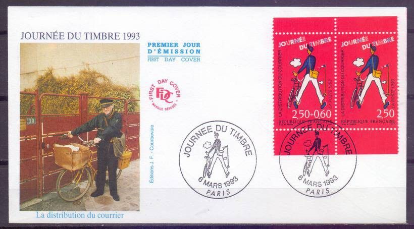 Znaczek Francja 1993 Mi 2939-2940 FDC