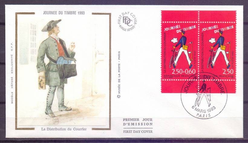 Znaczek Francja 1993 Mi 2939-2940 FDC