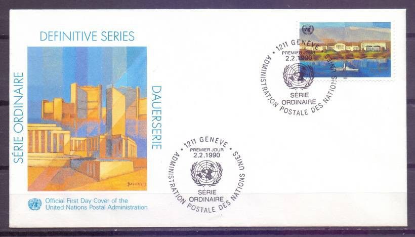 Znaczek Narody Zjednoczone Genewa 1990 Mi 183 FDC