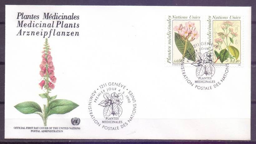Znaczek Narody Zjednoczone Genewa 1990 Mi 186-187 FDC