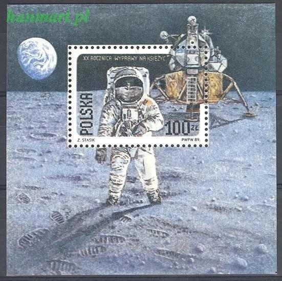 Znaczek Polska 1989 Mi bl 109 Fi bl 139B Czyste **
