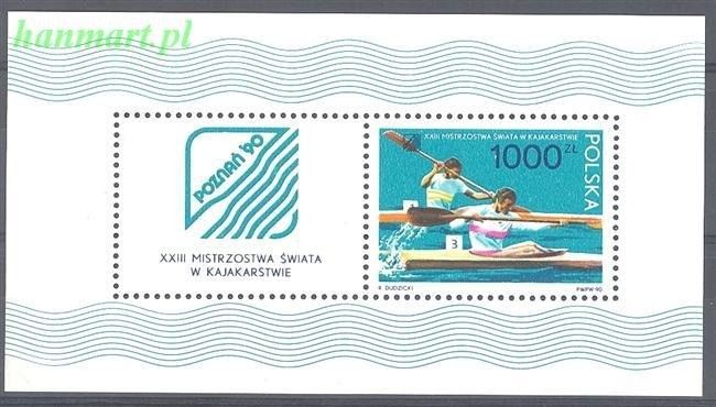 Znaczek Polska 1990 Mi bl 111 Fi bl 141 Czyste **