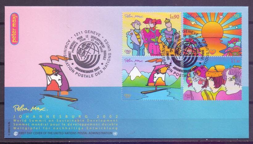 Znaczek Narody Zjednoczone Genewa 2002 Mi 444-447 FDC