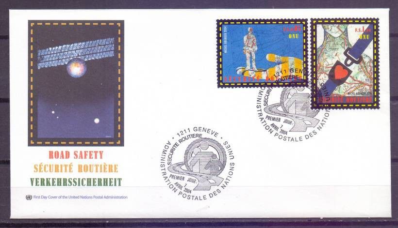 Znaczek Narody Zjednoczone Genewa 2004 Mi 492-493 FDC