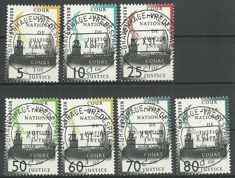 Znaczek Holandia 1991 Mi die 51-57 Stemplowane