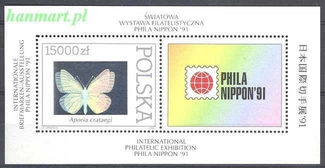 Znaczek Polska 1991 Mi bl 115 Fi bl 145 Czyste **