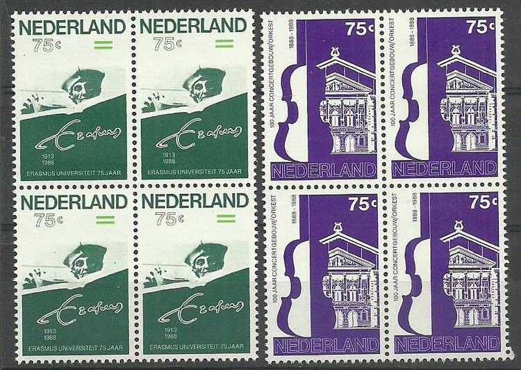Znaczek Holandia 1988 Mi 1351-1352 Czyste **