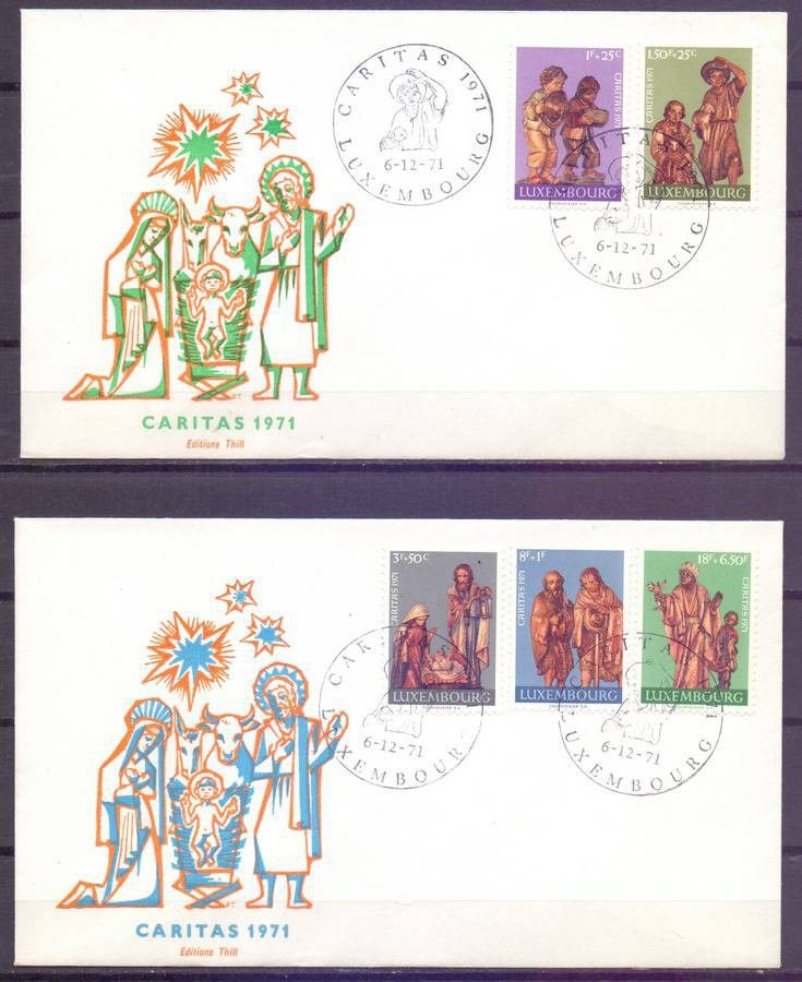 Znaczek Luksemburg 1971 Mi 836-840 FDC