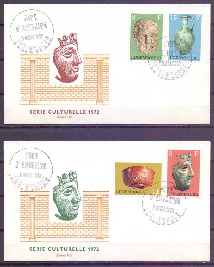 Znaczek Luksemburg 1972 Mi 842-845 FDC