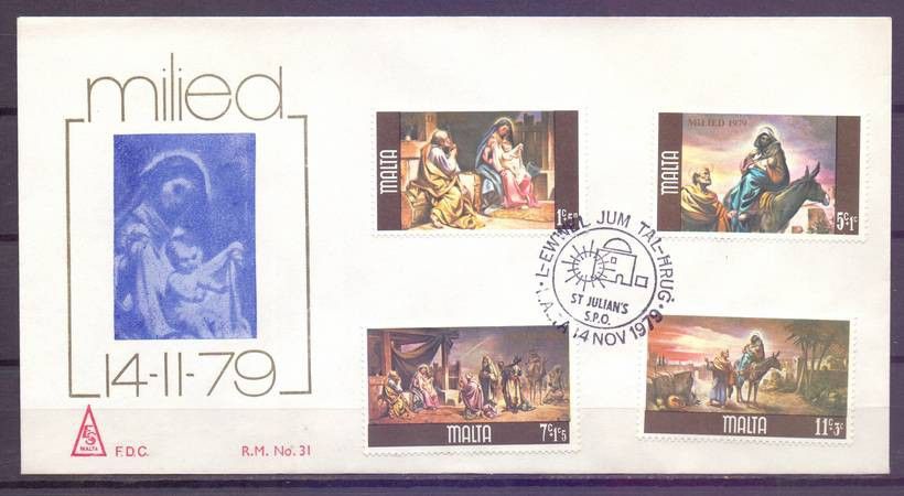 Znaczek Malta 1979 Mi 603-606 FDC