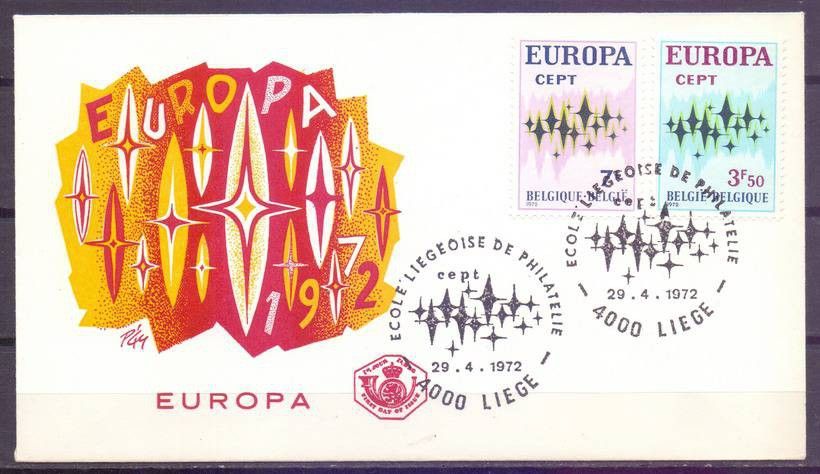 Znaczek Belgia 1972 Mi 1678-1679 FDC