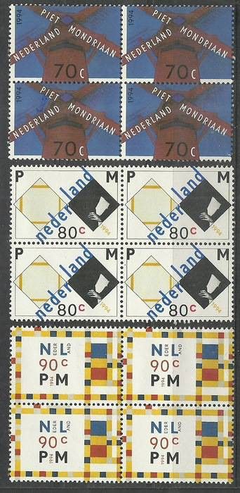 Znaczek Holandia 1994 Mi 1498-1500 Czyste **
