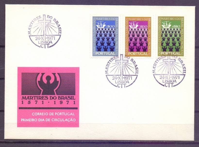 Znaczek Portugalia 1971 Mi 1149-1151 FDC
