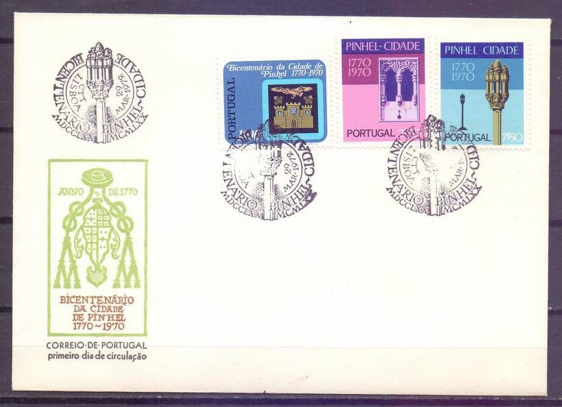 Znaczek Portugalia 1972 Mi 1160-1162A FDC