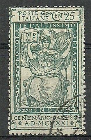 Znaczek Włochy 1921 Mi 142 Stemplowane