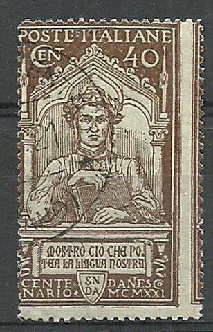 Znaczek Włochy 1921 Mi 143 Stemplowane