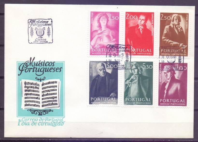 Znaczek Portugalia 1974 Mi 1254-1259 FDC