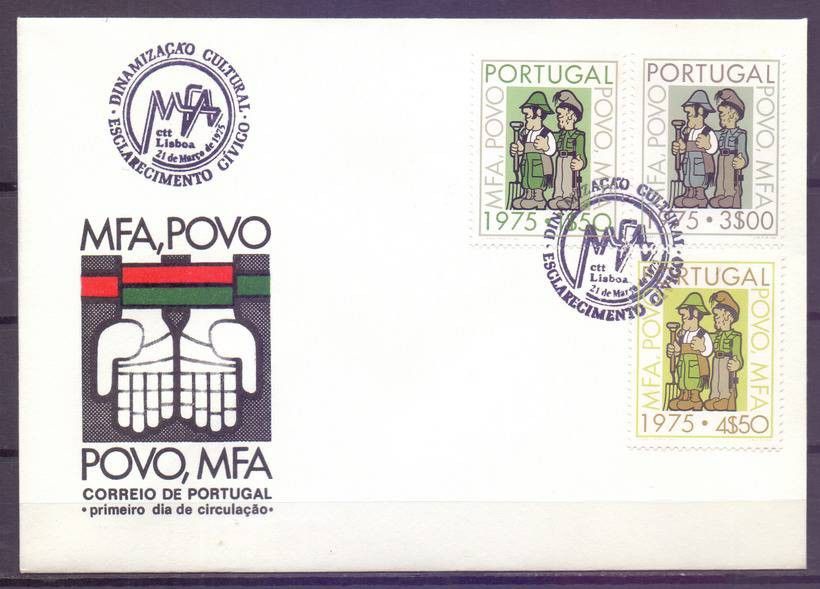 Znaczek Portugalia 1975 Mi 1272-1274 FDC
