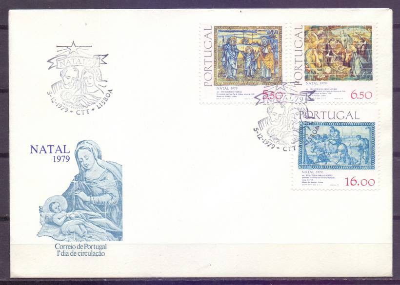 Znaczek Portugalia 1979 Mi 1469-1471 FDC