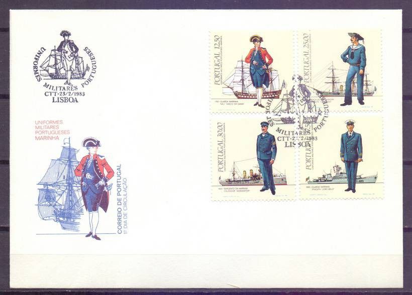 Znaczek Portugalia 1983 Mi 1588-1591A FDC