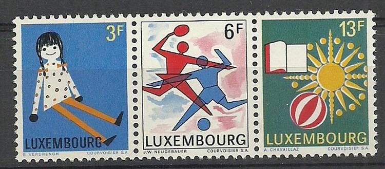 Znaczek Luksemburg 1969 Mi 785-787 Czyste **