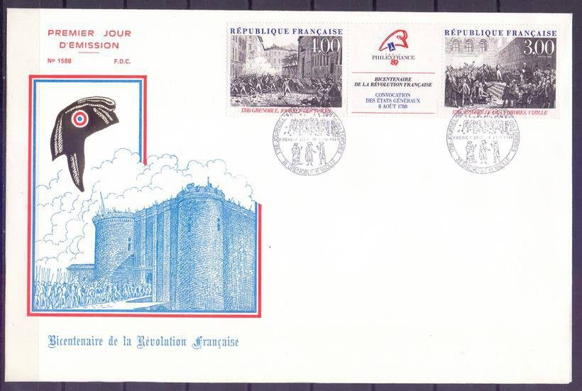 Znaczek Francja 1988 Mi 2674-2675 FDC