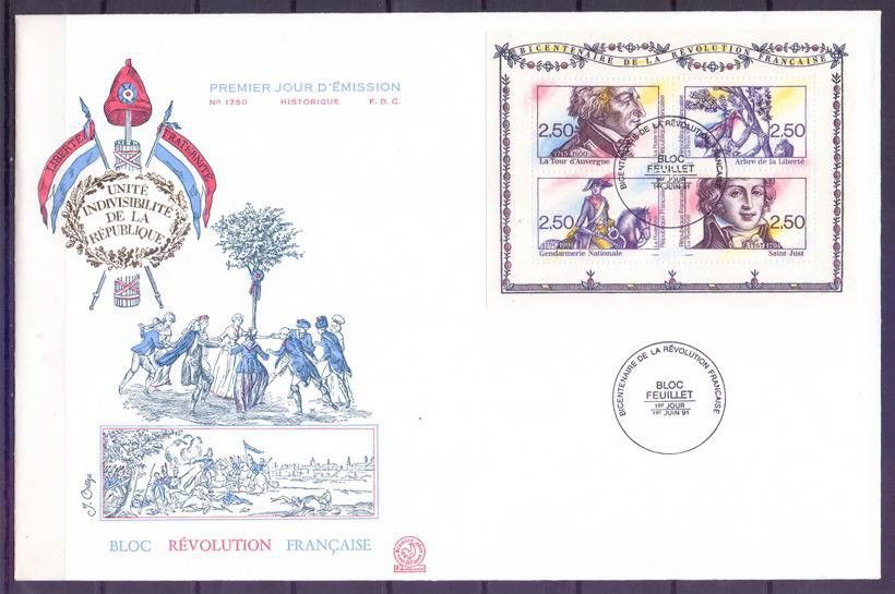 Znaczek Francja 1991 Mi bl 11 FDC