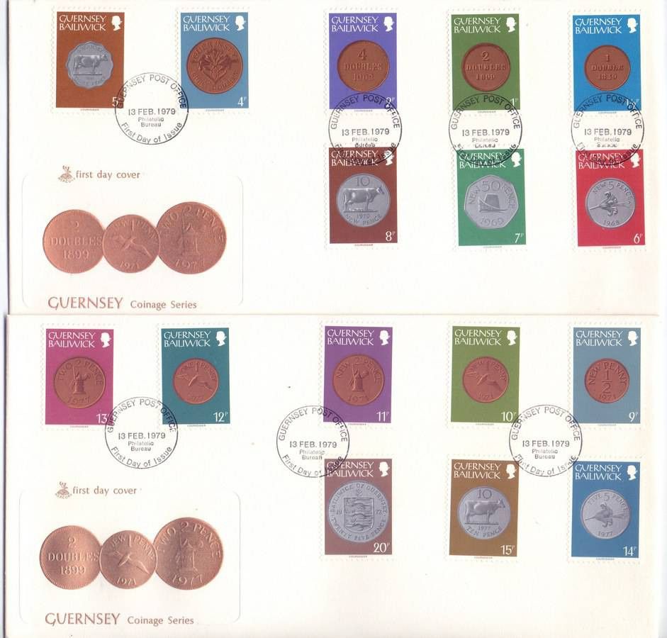 Znaczek Guernsey 1979 Mi 173-188 FDC
