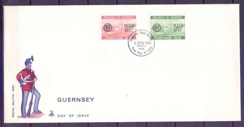 Znaczek Guernsey 1980 Mi por 28-29 FDC