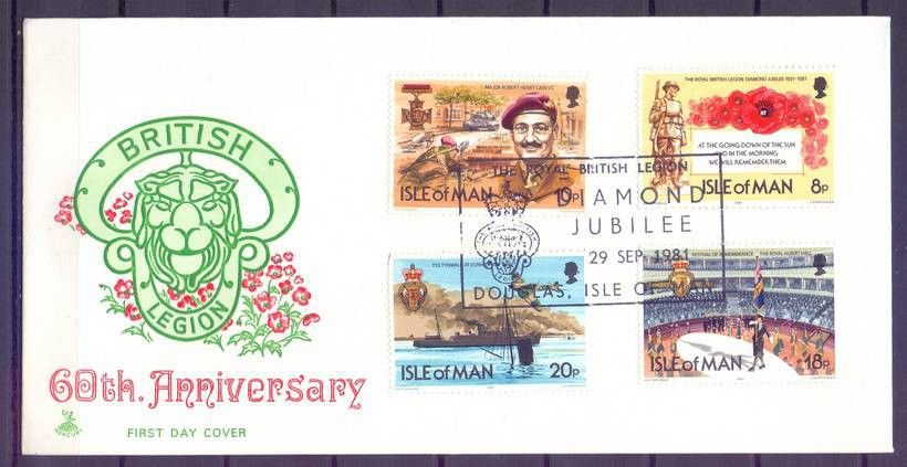 Znaczek Wyspa Man 1981 Mi 196-199 FDC