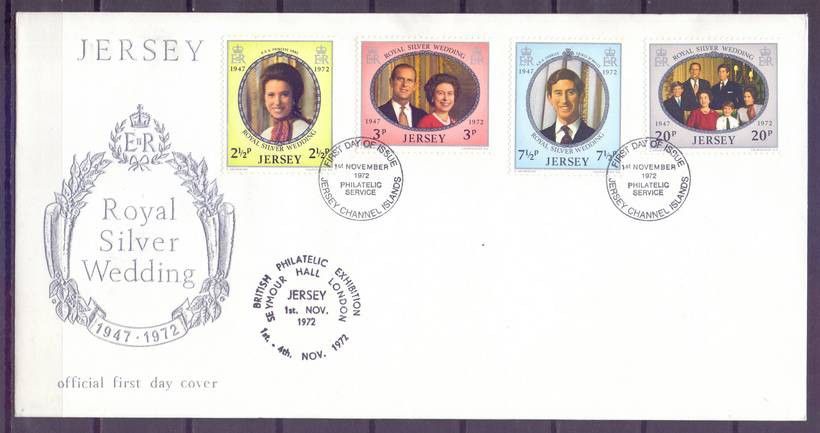 Znaczek Jersey 1972 Mi 73-76 FDC