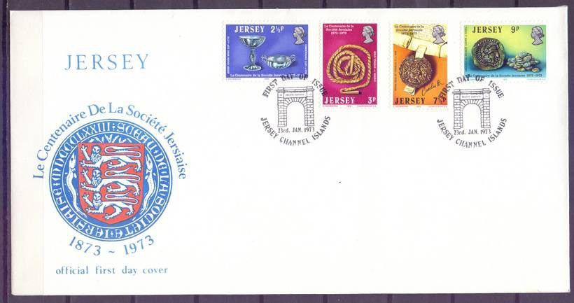 Znaczek Jersey 1973 Mi 77-80 FDC