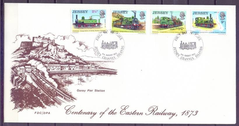 Znaczek Jersey 1973 Mi 85-88 FDC