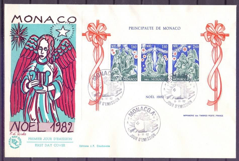 Znaczek Monako 1982 Mi bl 21 FDC