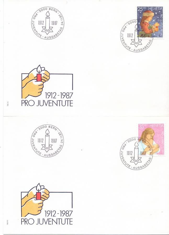 Znaczek Szwajcaria 1987 Mi 1359-1363 FDC
