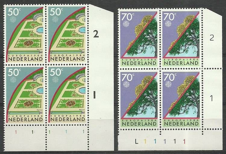Znaczek Holandia 1986 Mi 1292-1293 Czyste **