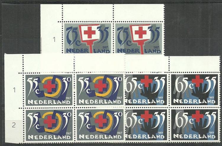 Znaczek Holandia 1987 Mi 1323-1325 Czyste **