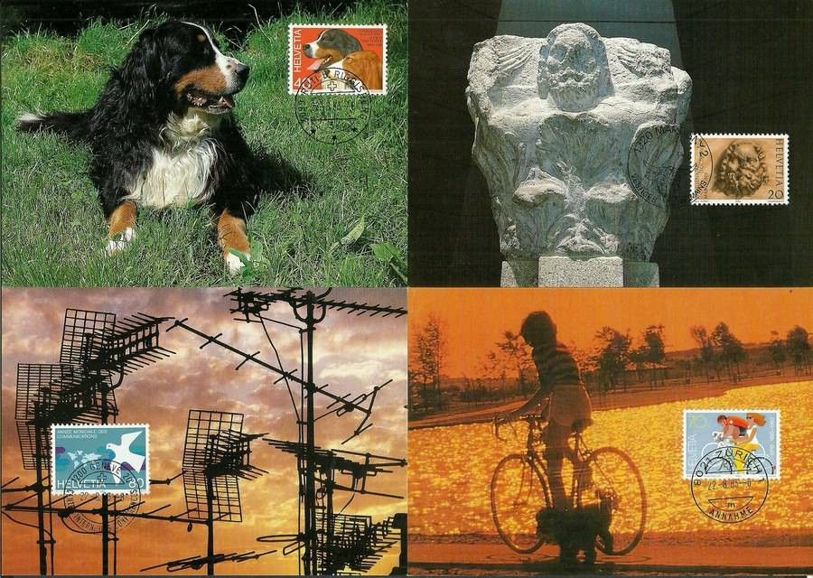 Znaczek Szwajcaria 1983 Mi 1256-1259 Karta Max